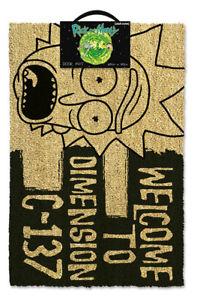 Rick and Morty Dimension C-137 Black Doormat 40 x 57 cm