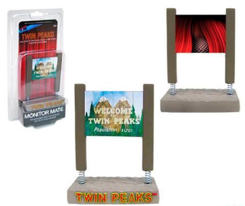 Welcome to Twin Peaks Sign with Red Room Monitor Mate Bobble