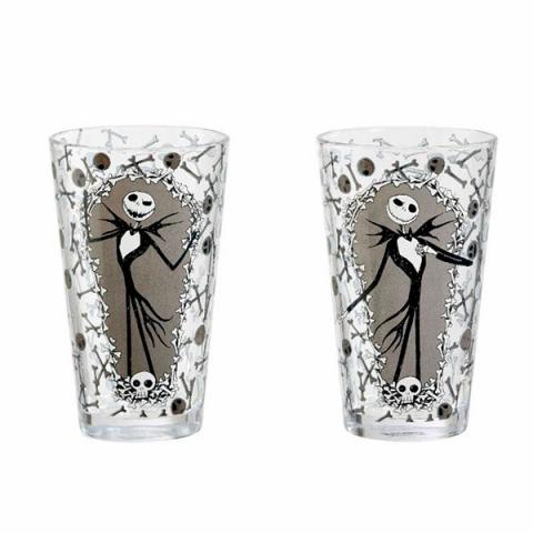 Pint Glass 2-Pack Jack and Bones