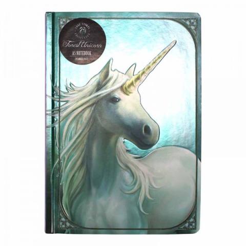 Anne Stokes A5 Notebook - Forest Unicorn