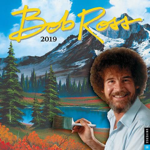 Bob Ross 2019 Wall Calendar