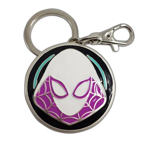 Spider-Gwen Metal Keychain Logo
