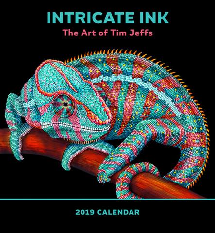 Intricate Ink: The Art of Tim Jeffs 2019 Wall Calendar