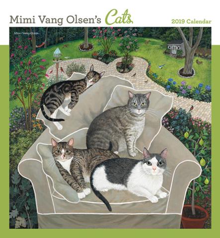 Mimi Vang Olsens Cats 2019 Wall Calendar