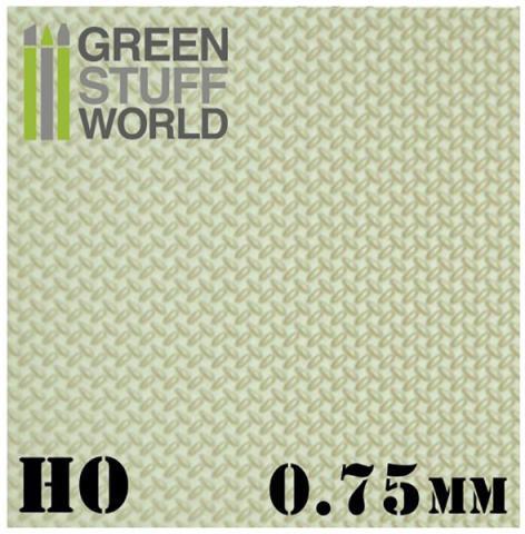 ABS Plasticard - Thread DIAMOND HO 0.75mm Textured Sheet