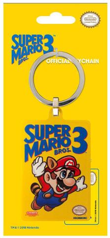 Super Mario Bros. 3 Metal Keychain NES Cover 6 cm