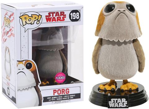 Star Wars The Last Jedi Porg Flocked Pop! Vinyl Figure