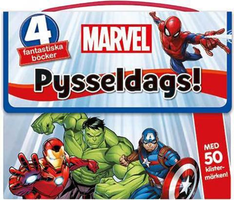 Marvel: Pysseldags! 4 fantastiska böcker + 50 klistermärken