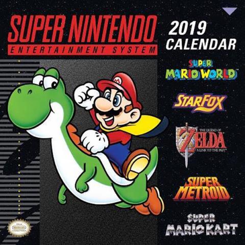 Super Nintendo Entertainment System 2019 Wall Calendar