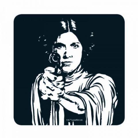 Leia with Blaster Coaster