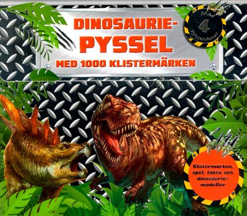 Dinosauriepyssel med 1000 klistermärken + spel, fakta & modeller