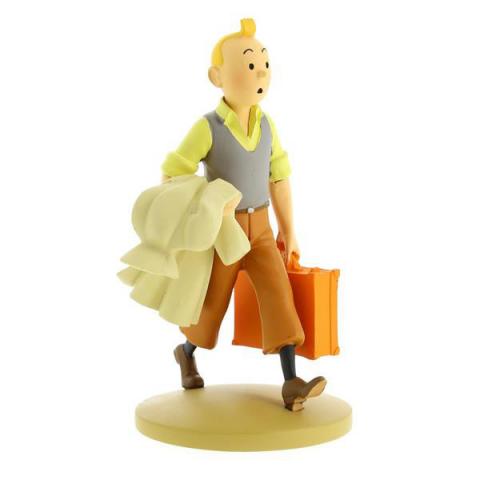 Figur 12 cm resin Tintin på väg