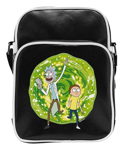 Rick and Morty Portal Small Vinyl Messenger Bag