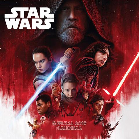 Star Wars The Last Jedi 2019 Wall Calendar