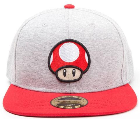 Super Mario Snapback Cap Mushroom Logo