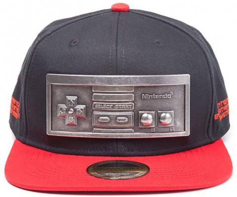 Nintendo Snapback Cap NES Controler Metal Plate