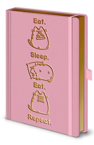 Pusheen Premium Notebook A5 Eat. Sleep. Eat. Repeat.