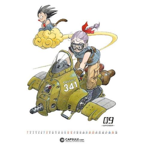 Dragon Ball Comic Calendar 2019 Japansk
