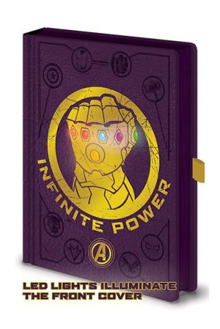 Avengers Infinity War Premium LED Notebook A5 Infinity Gauntlet