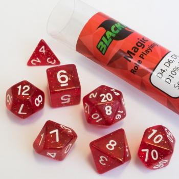 Magic Red With White (7 Dice)