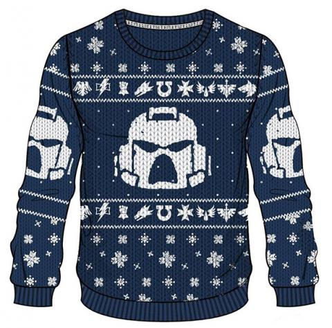Knitted Christmas Sweater Space Marines