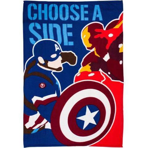 Captain America Civil War Fleece Blanket Choose A Side 100 x 150 cm