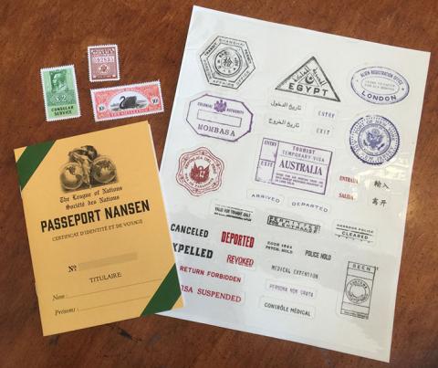 Nansen passport for role playing games (for Masks of Nyarlathotep)