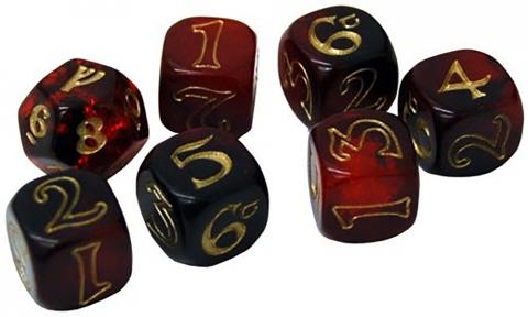 The One Ring Dice Set (Red & Black)