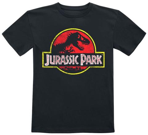 Jurassic Park Distressed Logo Kids T-Shirt (X-Large)