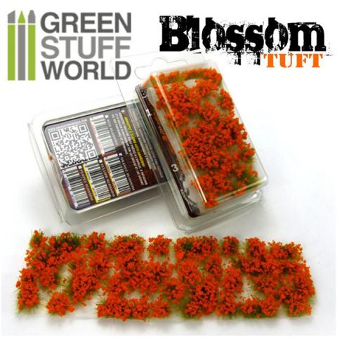 Tufts Blossom - 6mm self-adhesive - ORANGE Flowers