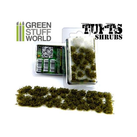 Tufts Shrubs - 6mm self-adhesive - DARK GREEN