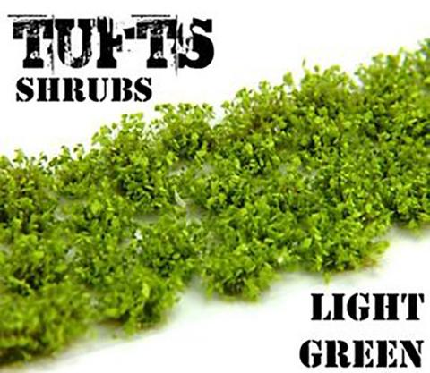 Tufts Shrubs - 6mm self-adhesive - LIGHT GREEN
