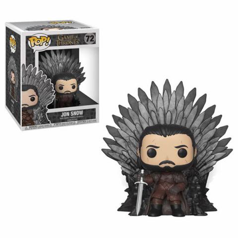 Jon Snow Sitting on Iron Throne Deluxe Pop! Vinyl Figure