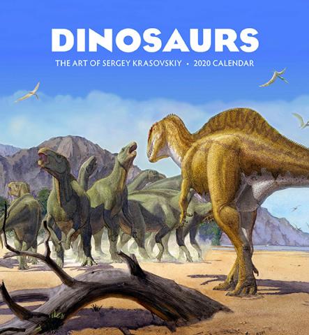 Dinosaurs: The Art of Sergey Krasnovskiy 2020 Wall Calendar