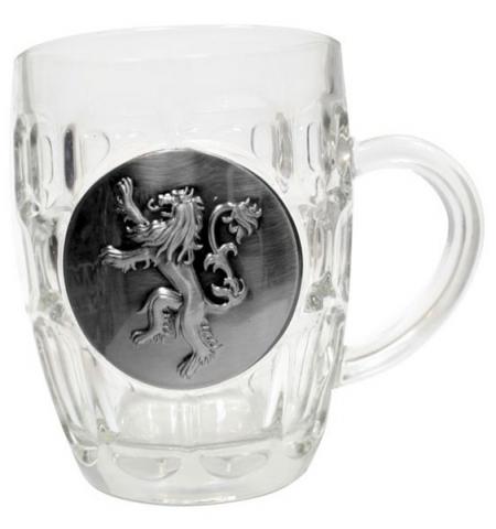Beer Glass Lannister Metallic Logo