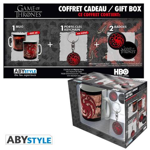 Game of Thrones Targaryen Gift Box: Mug, Keychain & Badges