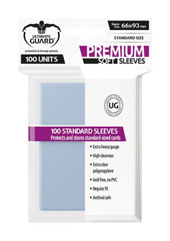 Premium Soft Sleeves Standard Size Transparent (100)
