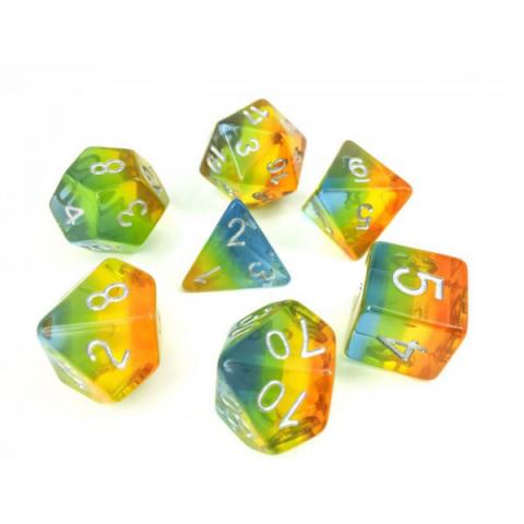 Yellow Aurora (set of 7 dice)