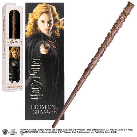 Hermione Granger PVC Wand with 3D Lenticular Bookmark