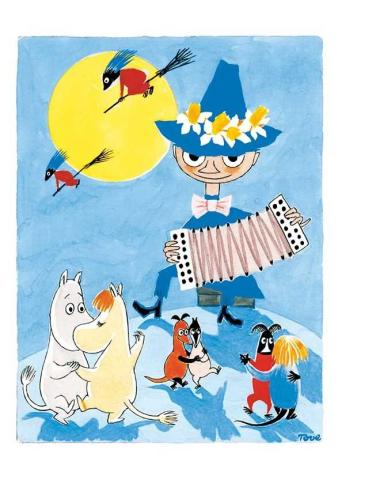 Moomin Postcard - Snusmumriken på Blåkulla