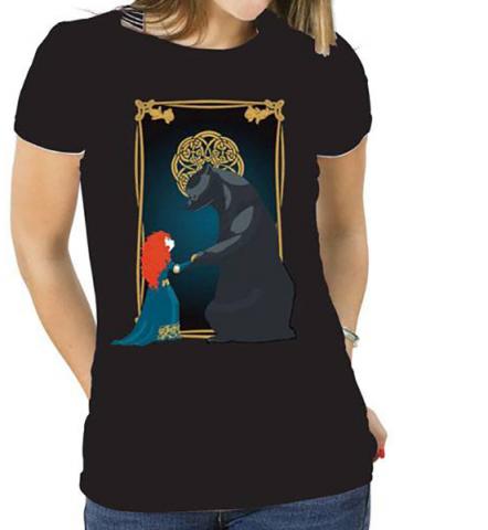 Brave Ladies T-Shirt Merida & Bear