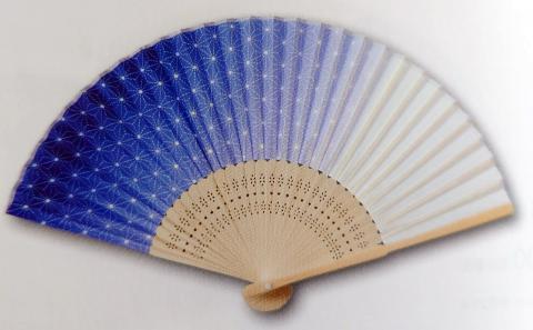 Folding Fan: Asanoha (Hemp Leaf)