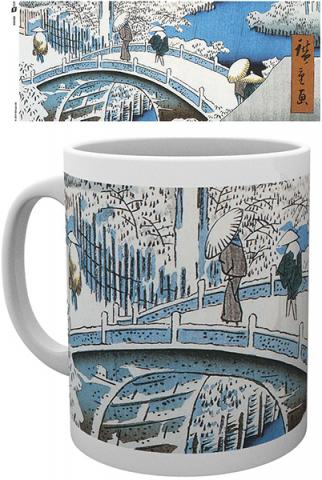 The Drum Bridge by Utagawa Hiroshige Mug