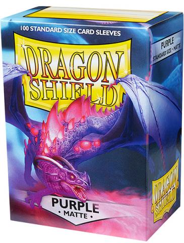 Purple Matte Card Sleeves 100 st