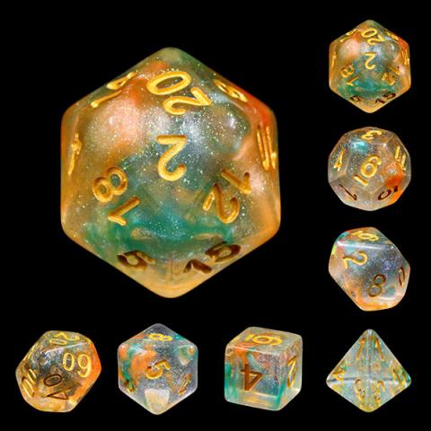 Luminous Koi (set of 7 dice)