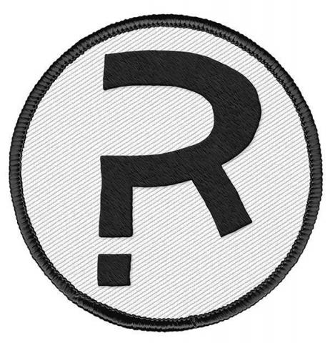 Patch The Rumor R Logo 6 cm