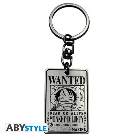 Wanted Luffy Keychain