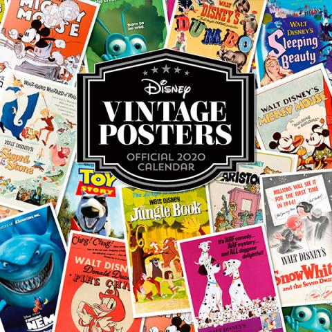 Disney Vintage Posters Official 2020 Calendar