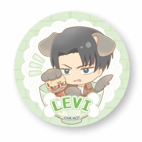 Levi Wanko Meshi Can Badge