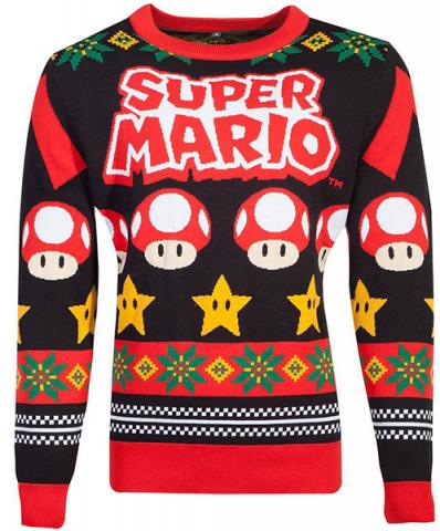 Super Mario Knitted Christmas Sweater